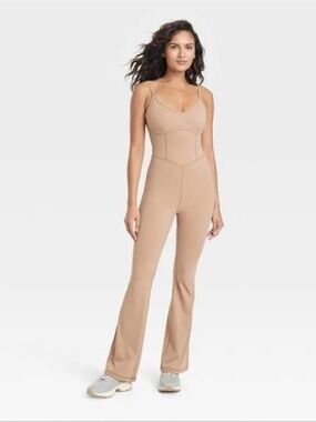 JoyLab (Target) Nude One-Piece Flare Bodysuit – Size M – Excellent Condition